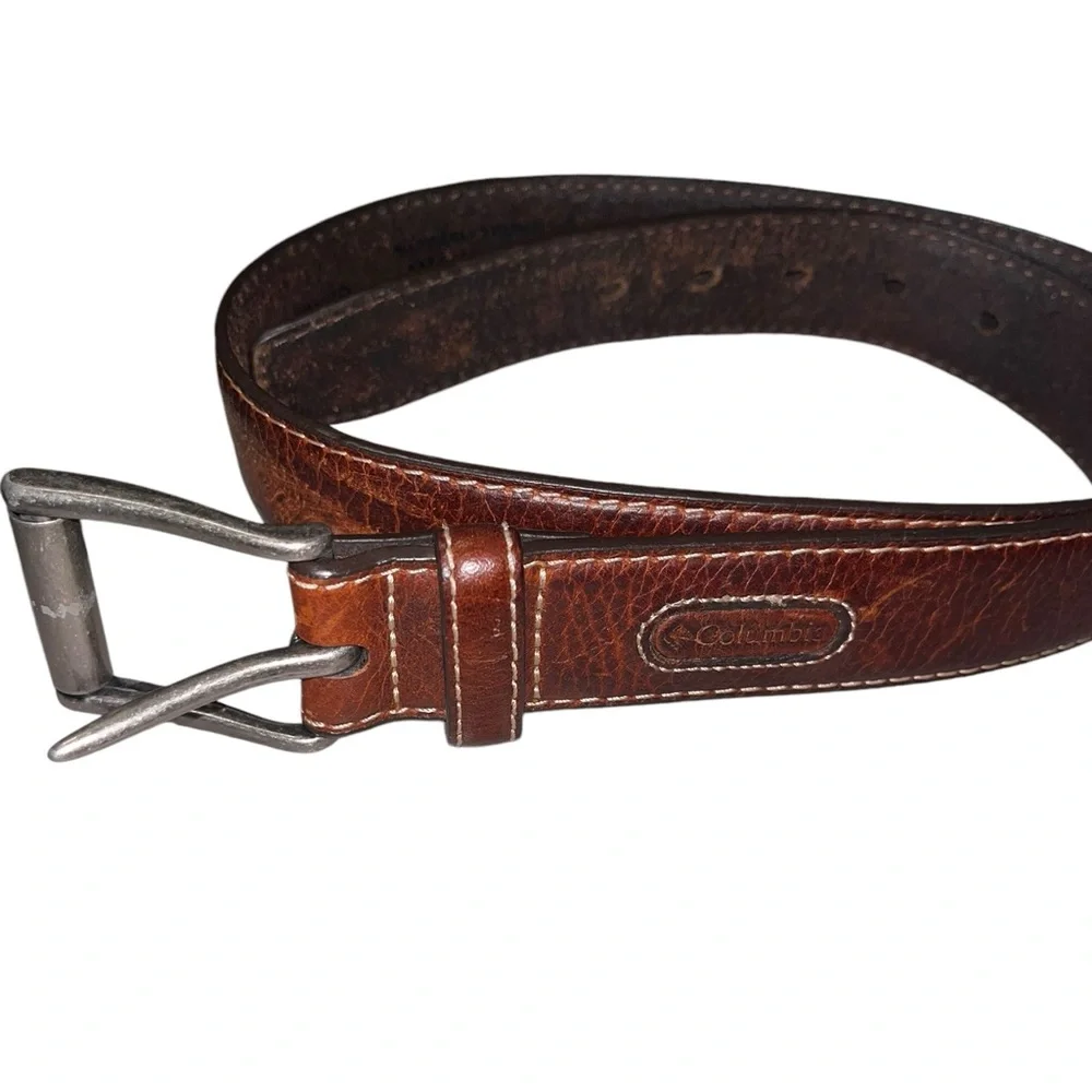 Columbia Men's Brown Leather Belt – Old Money Classic